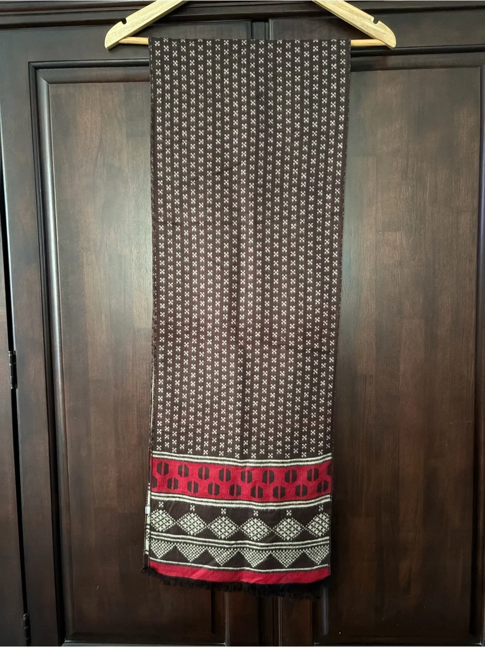 Men Geometric Scarf 100% Modal Fabric